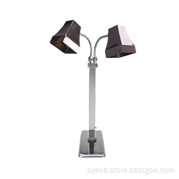 Copper Square Lamp Shade Two Light Heat Lamp